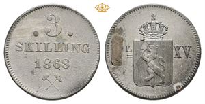 3 Skilling 1868