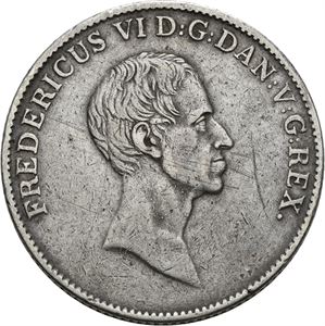 FREDERIK VI 1808-1839. Speciedaler 1827. Riper/scratches. S.3