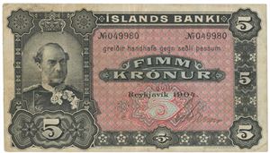 5 kronur 1904 049980.  Sieg 15.