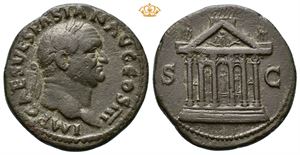 Vespasian. AD 69-79. Æ as (10,49 g).