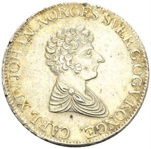 Speciedaler 1827/6. Små blankettfeil/minor planchet defects.