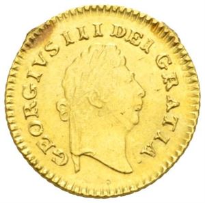 George III, 1/3 guinea 1798. Har vært anhengt/has been mounted.