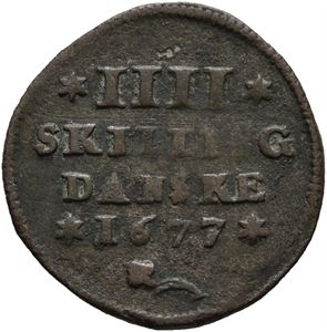 4 skilling 1677 S.28