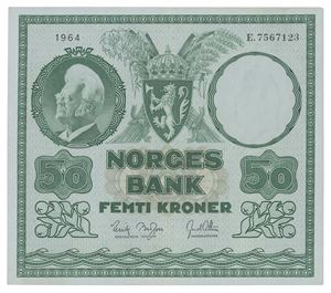 50 kroner 1964. E.7567123