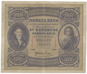 100 kroner 1939 B