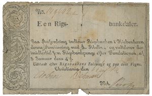 1 rigsbankdaler 1814. No. 149442a.