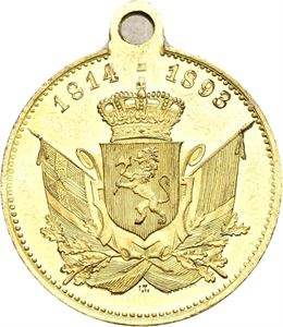 1893. Riksvåpen. Forgylt bronse