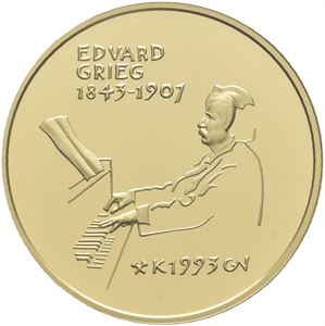 1500 kroner 1993. Grieg