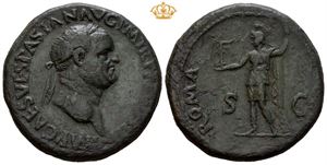 Vespasian. AD 69-79. Æ sestertius (24,99 g).