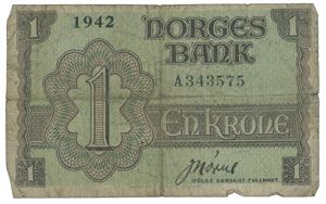 1 krone London 1942 A343575