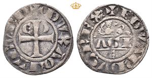 England. Anglo-Gallic, Edward I 1272-1307, denier au leopard, Aquitanie (0,80 g)