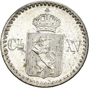 CARL XV 1859-1872, KONGSBERG. 2 skilling 1870