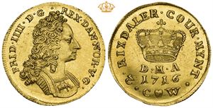 Kurantdukat / 2 rigsdaler 1716