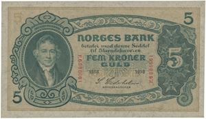 5 kroner 1918. F.6886661