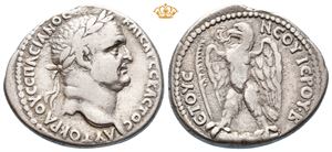 SYRIA, Seleucis and Pieria. Antioch. Vespasian, AD 69-79. AR tetradrachm (14,42 g).