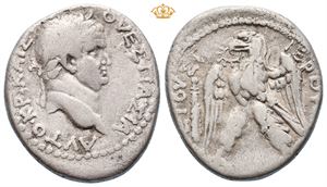 SYRIA, Seleucis and Pieria. Antioch or Caesarea Maritima. Vespasian, AD 69-79. AR tetradrachm (14,21 g).
