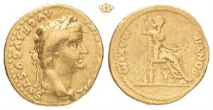 Tiberius, AD 14-37. AV aureus (18,5 mm; 7,46 g)