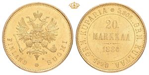 Alexander II, 20 markkaa 1880