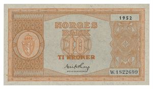 Norway. 10 kroner 1952. W1822699