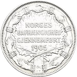 2 kroner 1907, med geværer