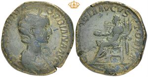 Æ Sestertius, AD 225