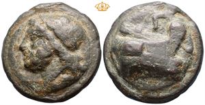 LATIUM, Rome. Circa 225-217 BC. Æ aes grave semis (137,54 g).
