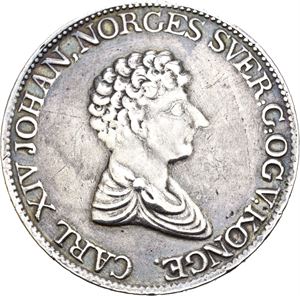 Carl XIV Johan 1818-1844. Speciedaler 1827/6. Pusset/polished