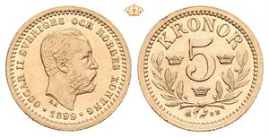 Oskar II, 5 kronor 1899