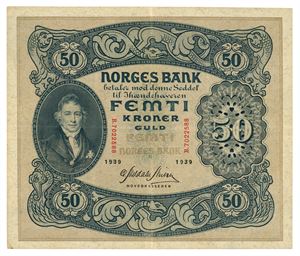 50 kroner 1939. B7022588