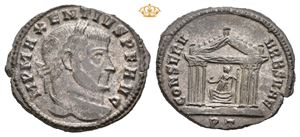 Maxentius, AD 307-312. Æ follis (5,67 g)