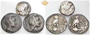 Lot of three AR Tetradrachms