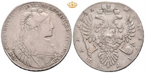 Anna Ivanovna, rubel 1735. Kadashevsky Mint