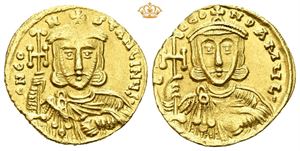 Constantine V with Leo III as co-ruler from 751. AD 741-775.