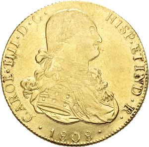 Carl IV, 8 escudos 1808. Potosi