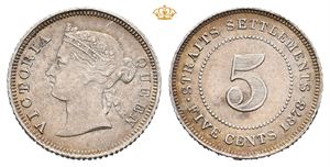 Victoria, 5 cents 1878