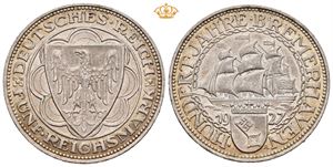 5 reichsmark 1927 A. Bremerhaven