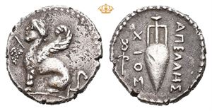 ISLANDS off IONIA, Chios. Circa 190-88 BC. AR drachm (suberate? 2,89 g)