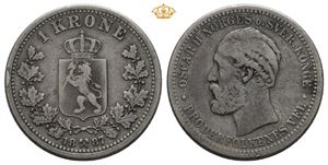 1 krone 1887