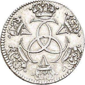 CHRISTIAN V 1670-1699, CHRISTIANIA, Sølvavslag u.år/n.d. (10,77 g). R. S.2a