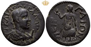 PAMPHYLIA, Perge. Gallienus. AD 253-268. Æ decassarion (30 mm, 13,77 g).
