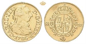 Carl III, 1/2 escudo 1786. Madrid. DV