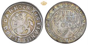 8 skilling 1644. S.91 var.
