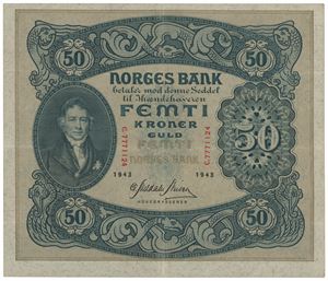 50 kroner 1943. C.7771124