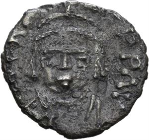 Heraclius 610-641, 1/3 siliqua, Carthago. Hode av Heraclius/Hode av Heraclius Constantin og Martina