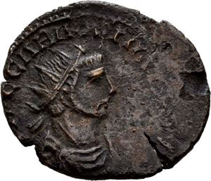 Carausius 286-293, antoninian, Rouen 286-287 e.Kr. R: Tutela stående mot venstre