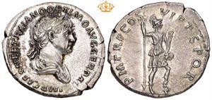 AR Denarius, AD 116