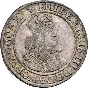 FREDERIK III 1648-1670, CHRISTIANIA, Speciedaler 1651. S.7