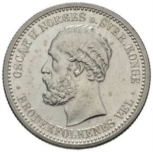1 krone 1897. Flekker/spots