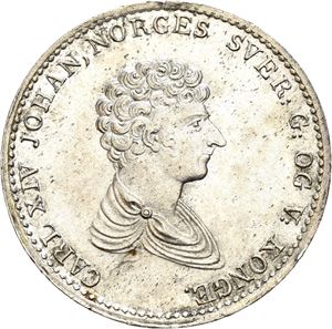 CARL XIV JOHAN 1818-1844, KONGSBERG, 1/2 speciedaler 1827
