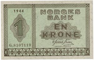1 krone 1944. G8107119